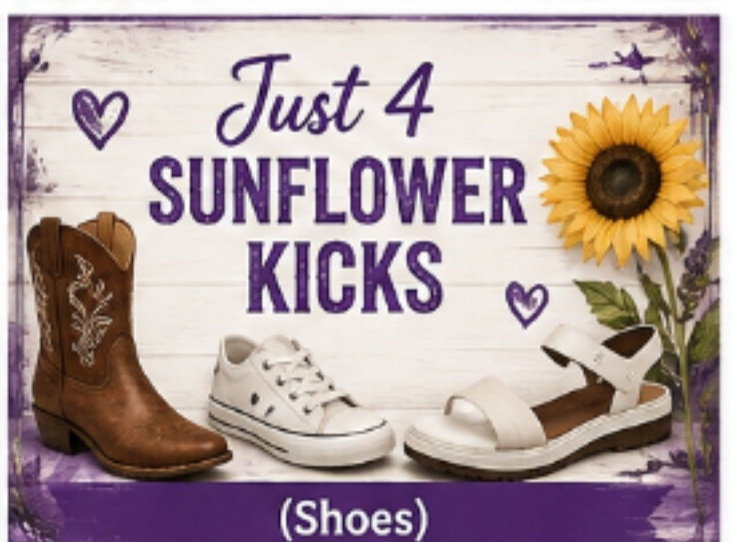 Just 4 Sunflower kicks (Shoes)