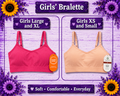 Girls 2 pack bralets Xs'XL