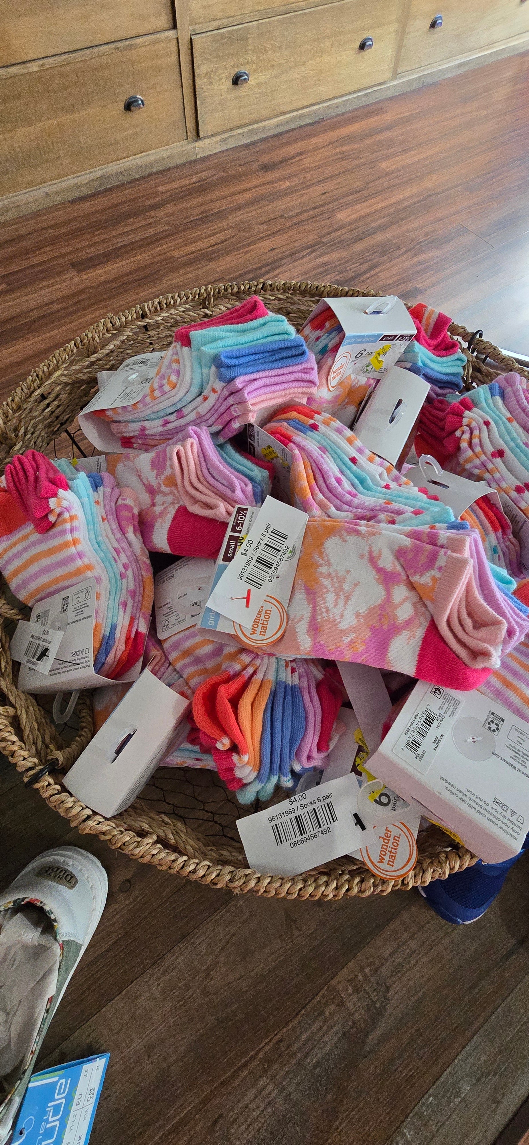 Girls 6 pack socks