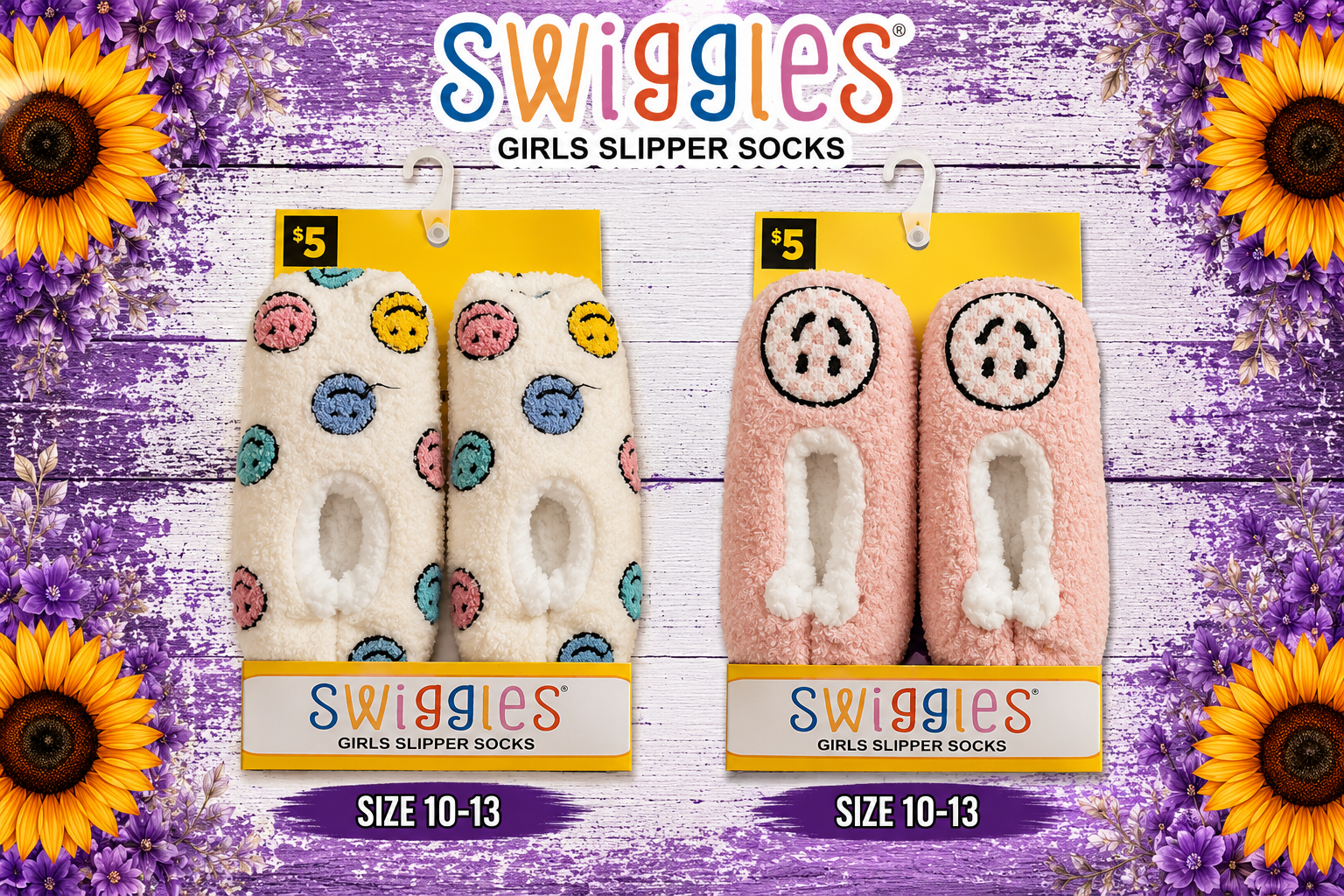 Girls slippers 12/13