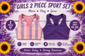 Girls 2 pack sports bra Xs-2XL